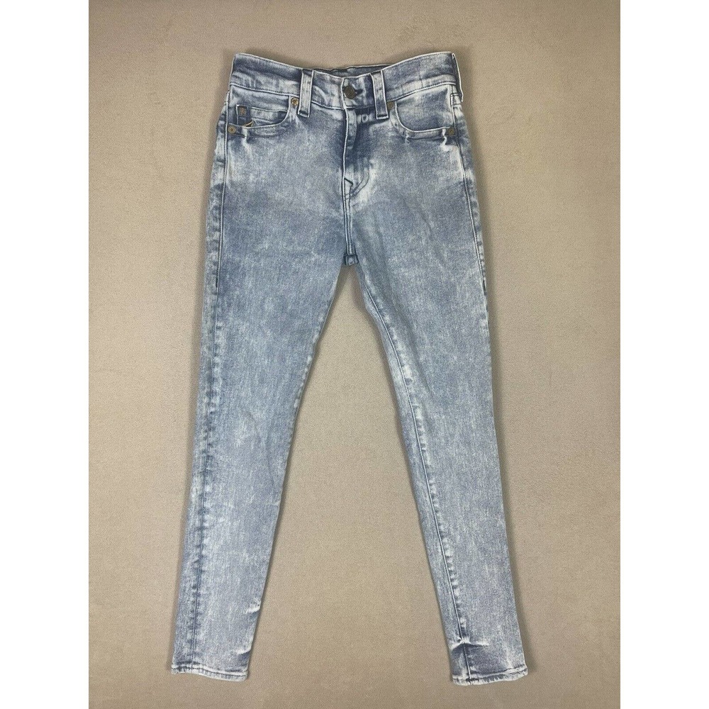 True Religion Manchester‎ United Womens 29 Skinny Jeans Blue High Rise Pockets